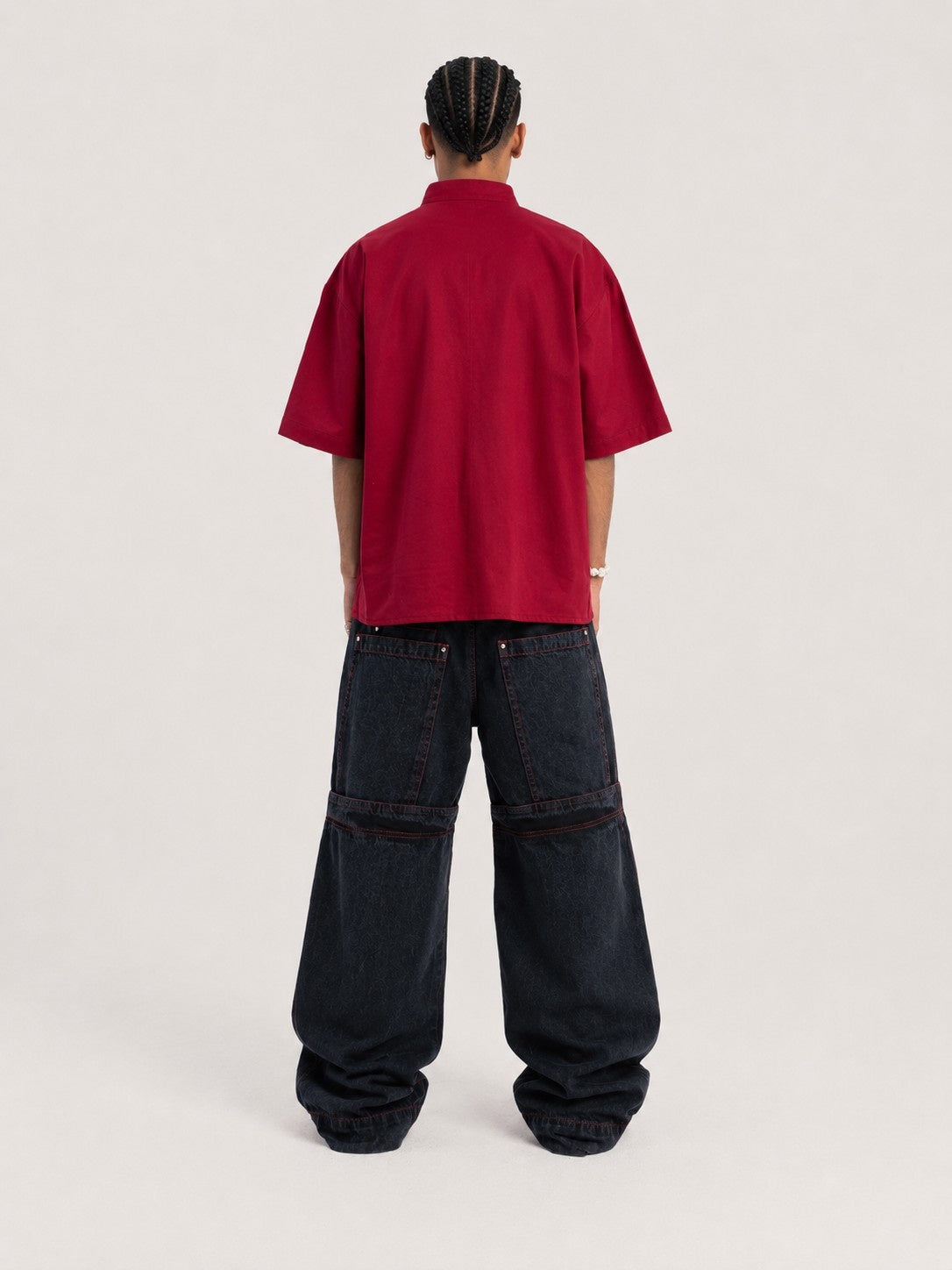 Black fade Roomy Rave Pants