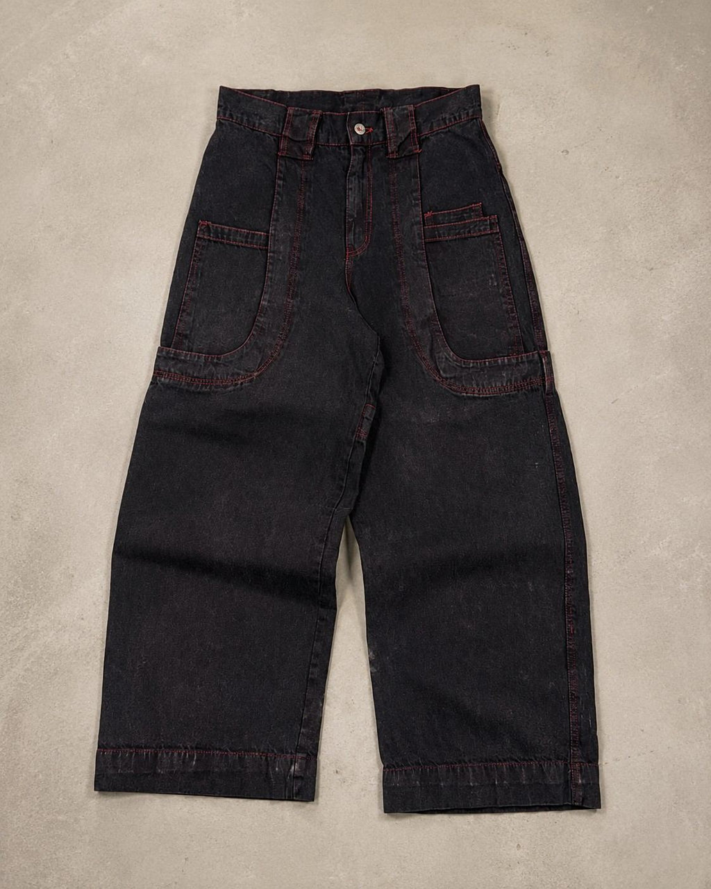 Black fade Roomy Rave Pants