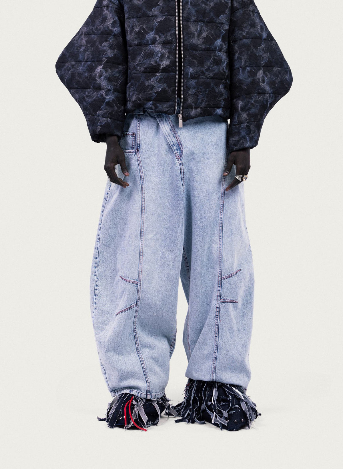 Survival Pants — Light Blue Wash